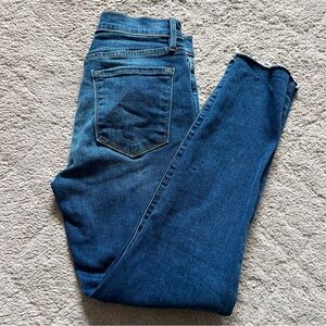 FRAME Denim Le Skinny de Jeanne Distressed Jeans Preppy Minimalist Size 27